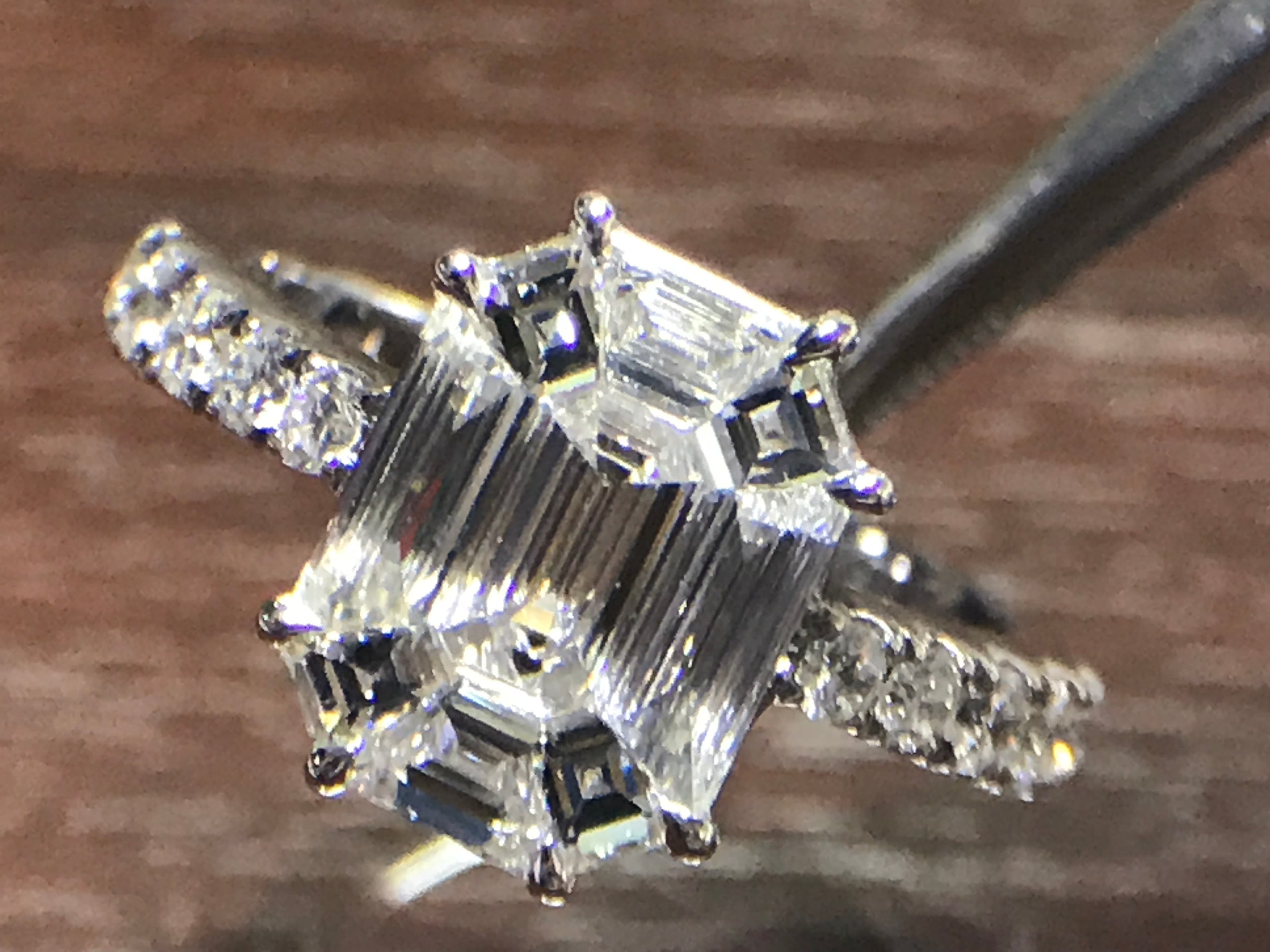 Empirecut Diamond ring
