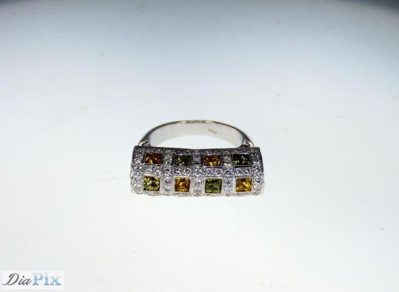 RING 18KWGOLD s/w Sapphire & diamond.