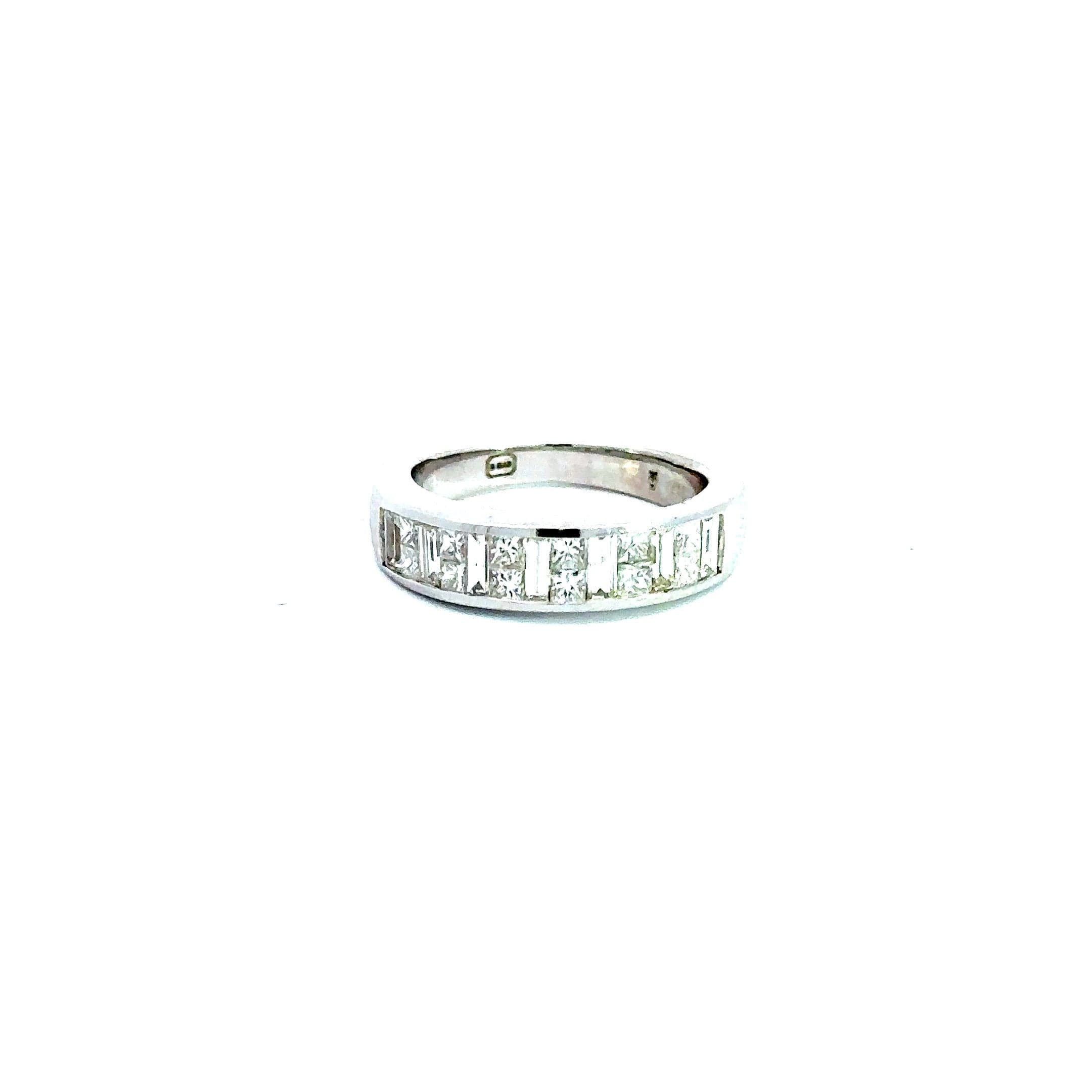 Ring 14KWGOLD s/w Invisible diamond Princess.